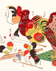 The Rooster - Japonica Graphic