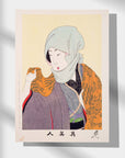 Lady with head cloth - Japonica Graphic