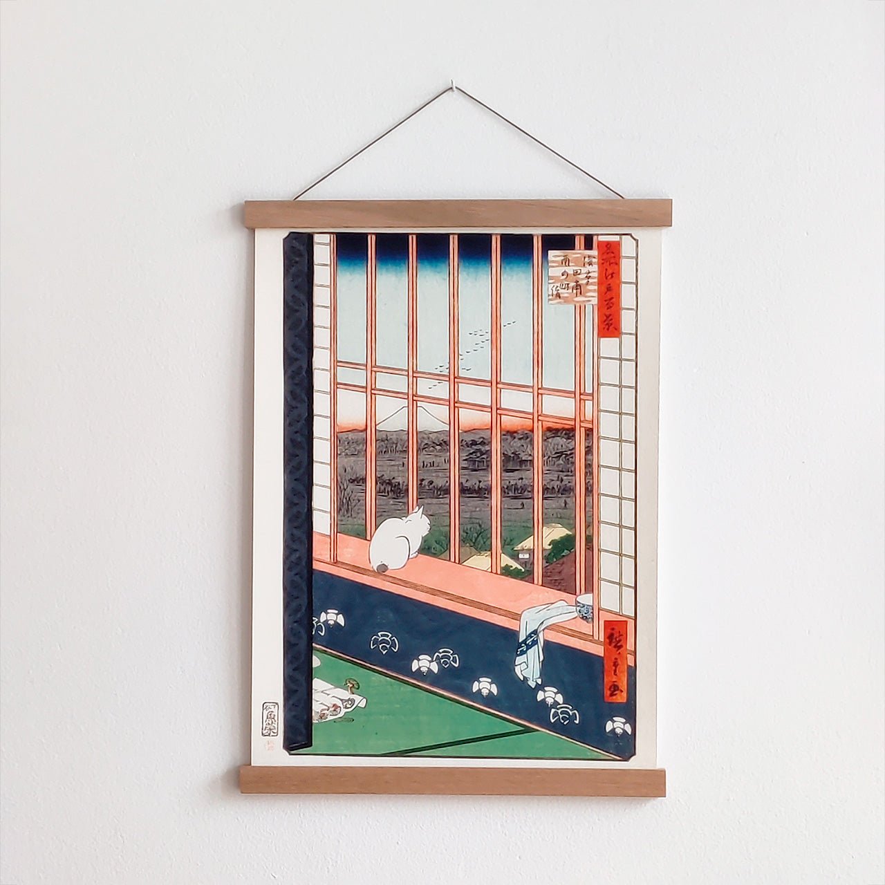 Oakwood magnetic poster hanger - Japonica Graphic