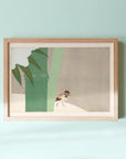 Sparrow and Bamboo in Snow - Japonica Graphic