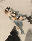 Three Birds on Branch - Japonica Graphic