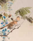 Wisteria and small birds - Japonica Graphic