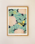 Hydrangeas and Butterflies – Shin Bijutsukai Japanese Pattern Print