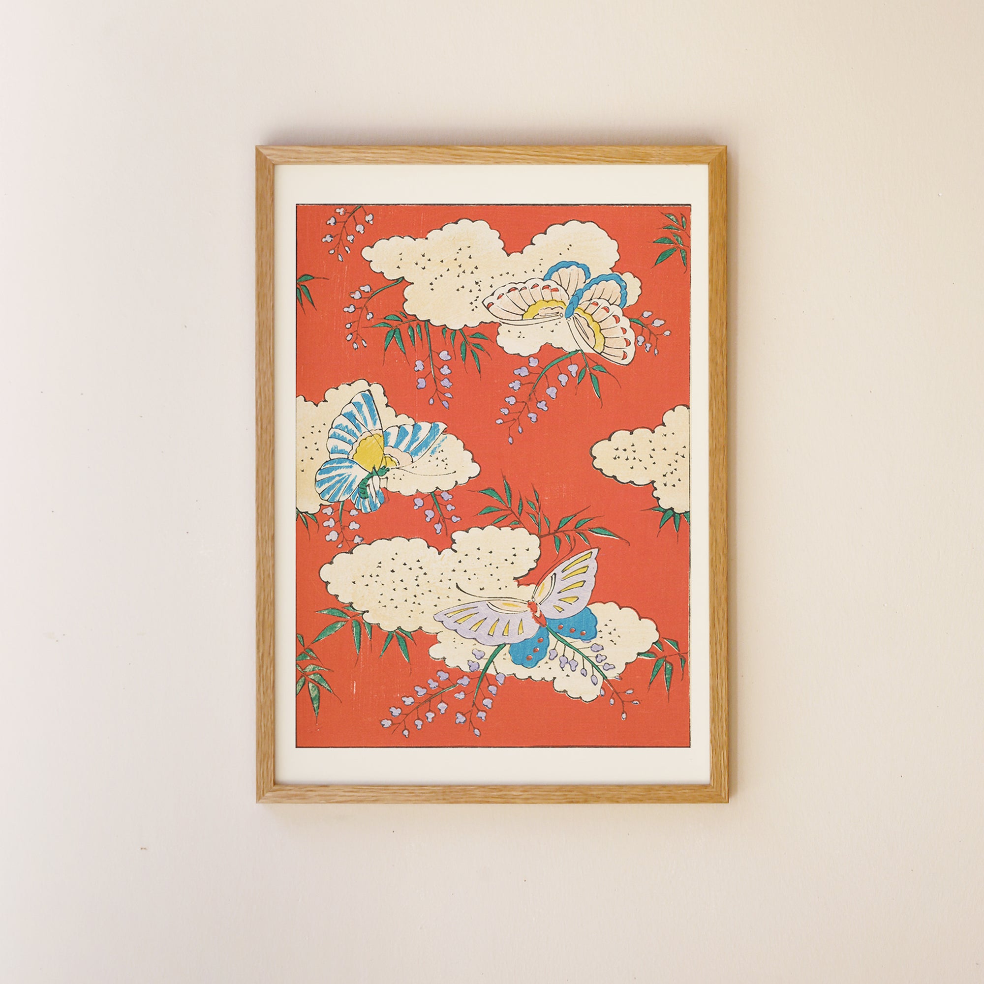 Butterflies and Blossoms – Shin Bijutsukai Japanese Pattern Print