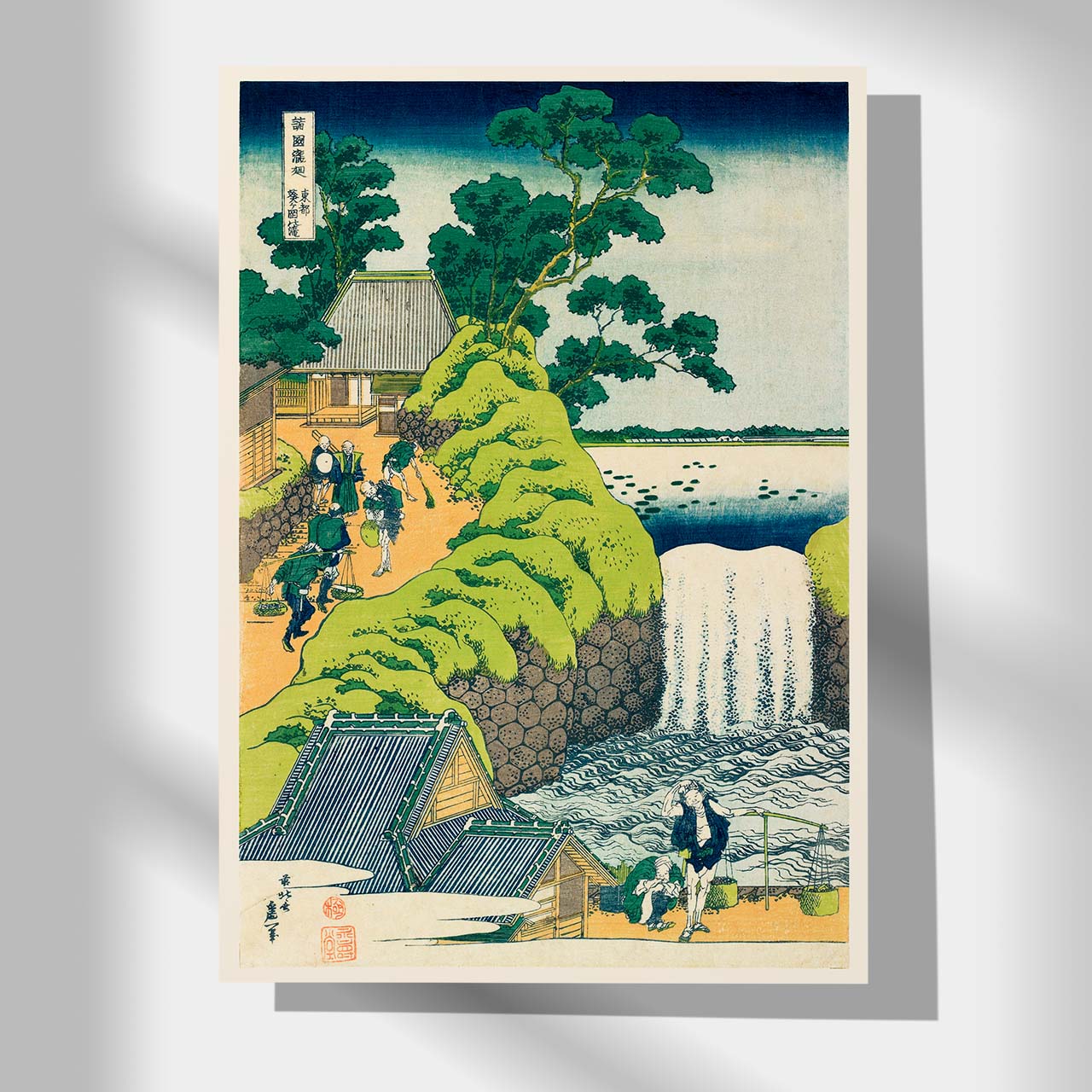 Aoigaoka Falls in the Eastern Capital - Japonica Graphic