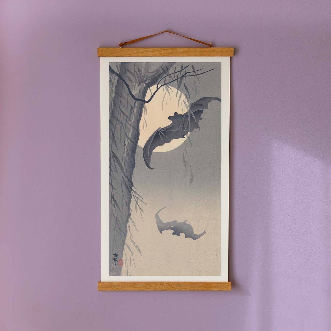 Bats and full moon - Japonica Graphic