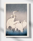 Group of Egrets - Japonica Graphic