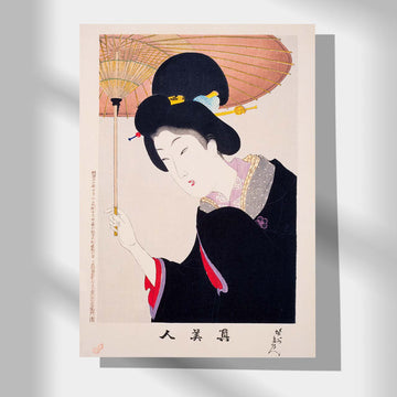 Lady with an umbrella - Japonica Graphic