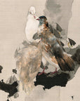 Pigeons in a Tree - Japonica Graphic