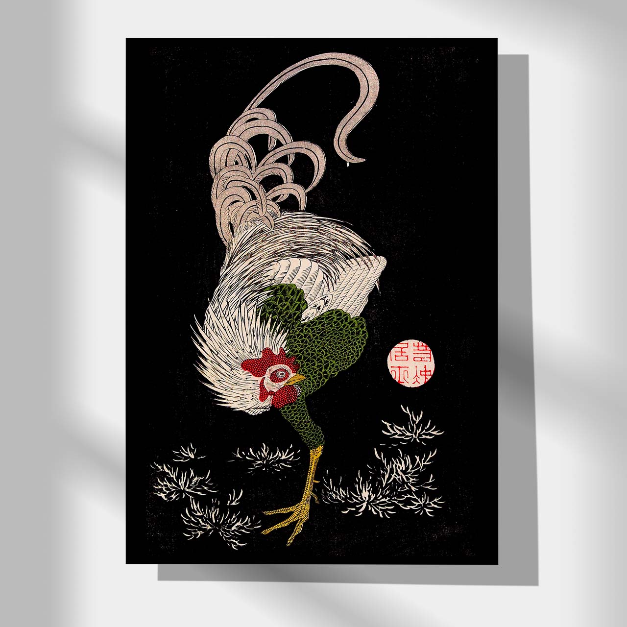 Rooster - Japonica Graphic