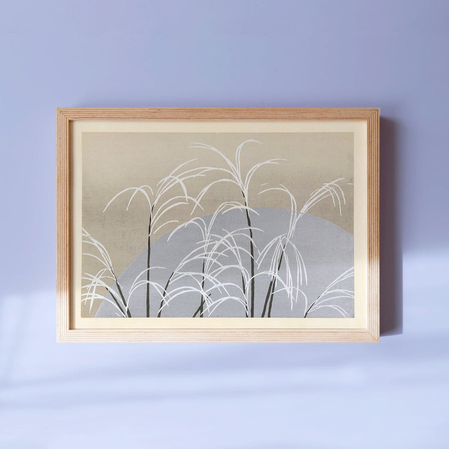 Silver grass and moon - Japonica Graphic