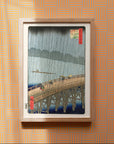 Sudden Shower over Shin-Ōhashi bridge and Atake - Japonica Graphic