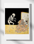 The actors Ichikawa Danjuro V as a skeleton - Japonica Graphic