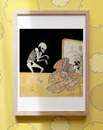 The actors Ichikawa Danjuro V as a skeleton - Japonica Graphic